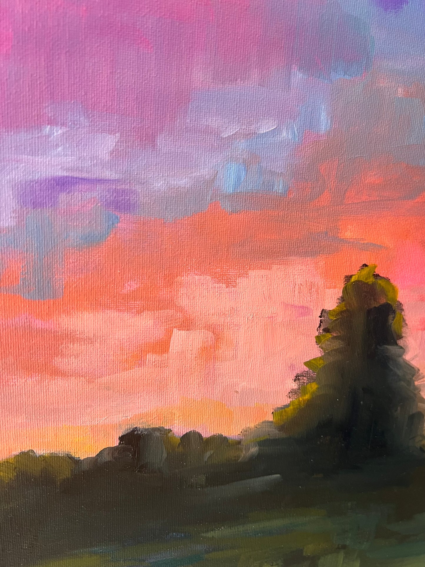 Vibrant Nights - Original Oil Painting