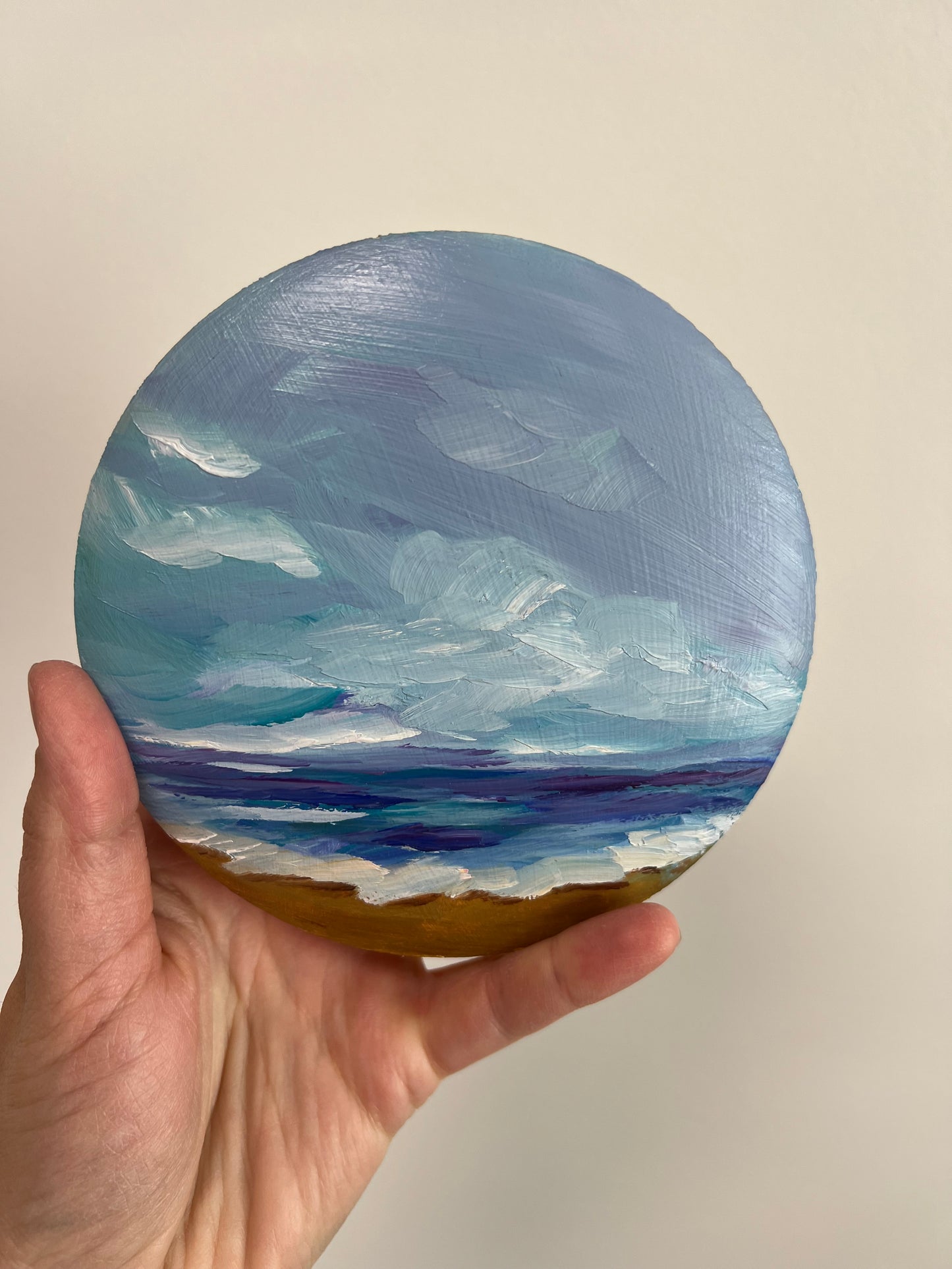Blue Sea, Blue Skies Hand-Painted Box