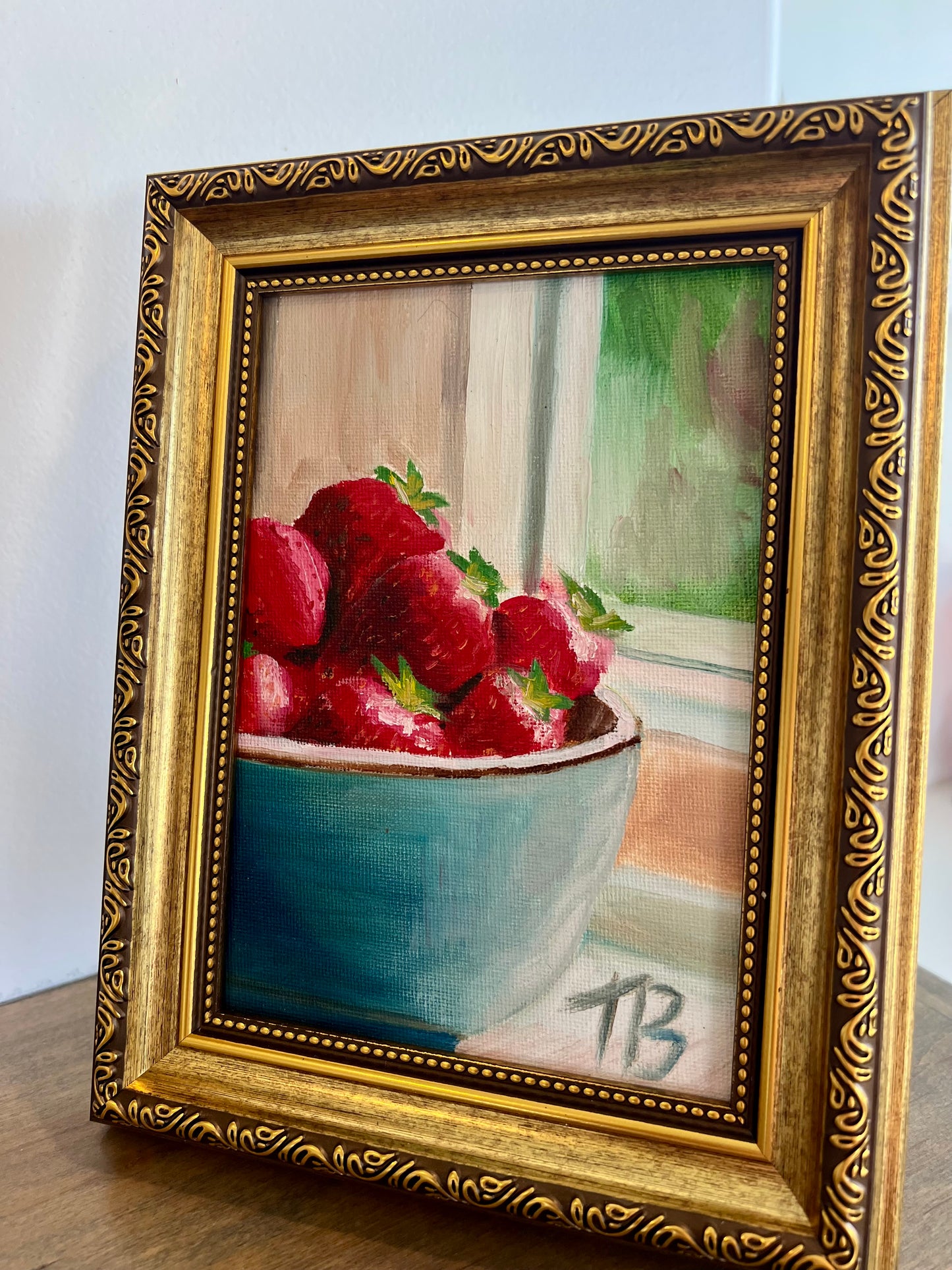 Scrumptious Strawberries Original Painting