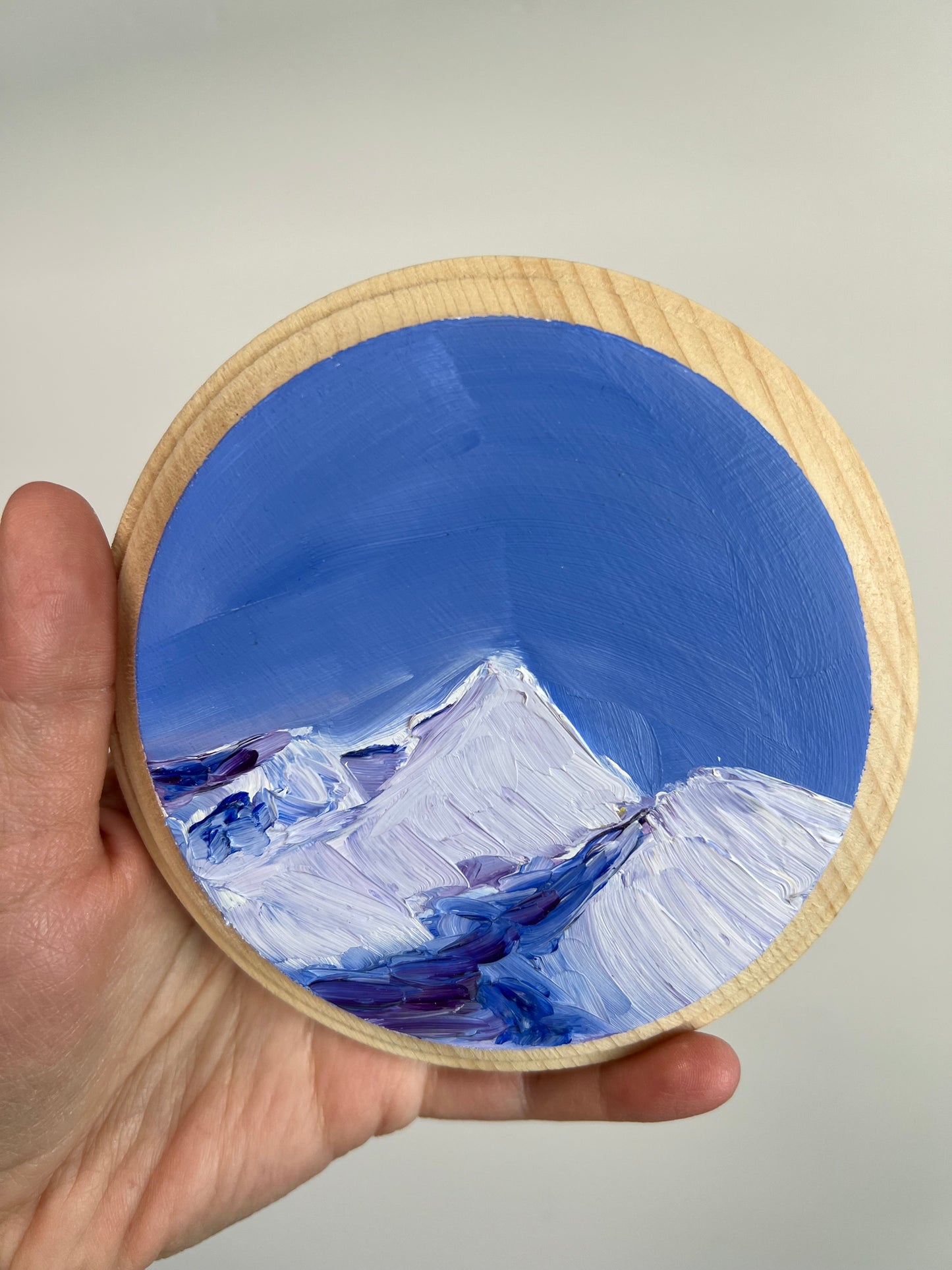 A Touch of Blue Hand-Painted Wooden Plaque