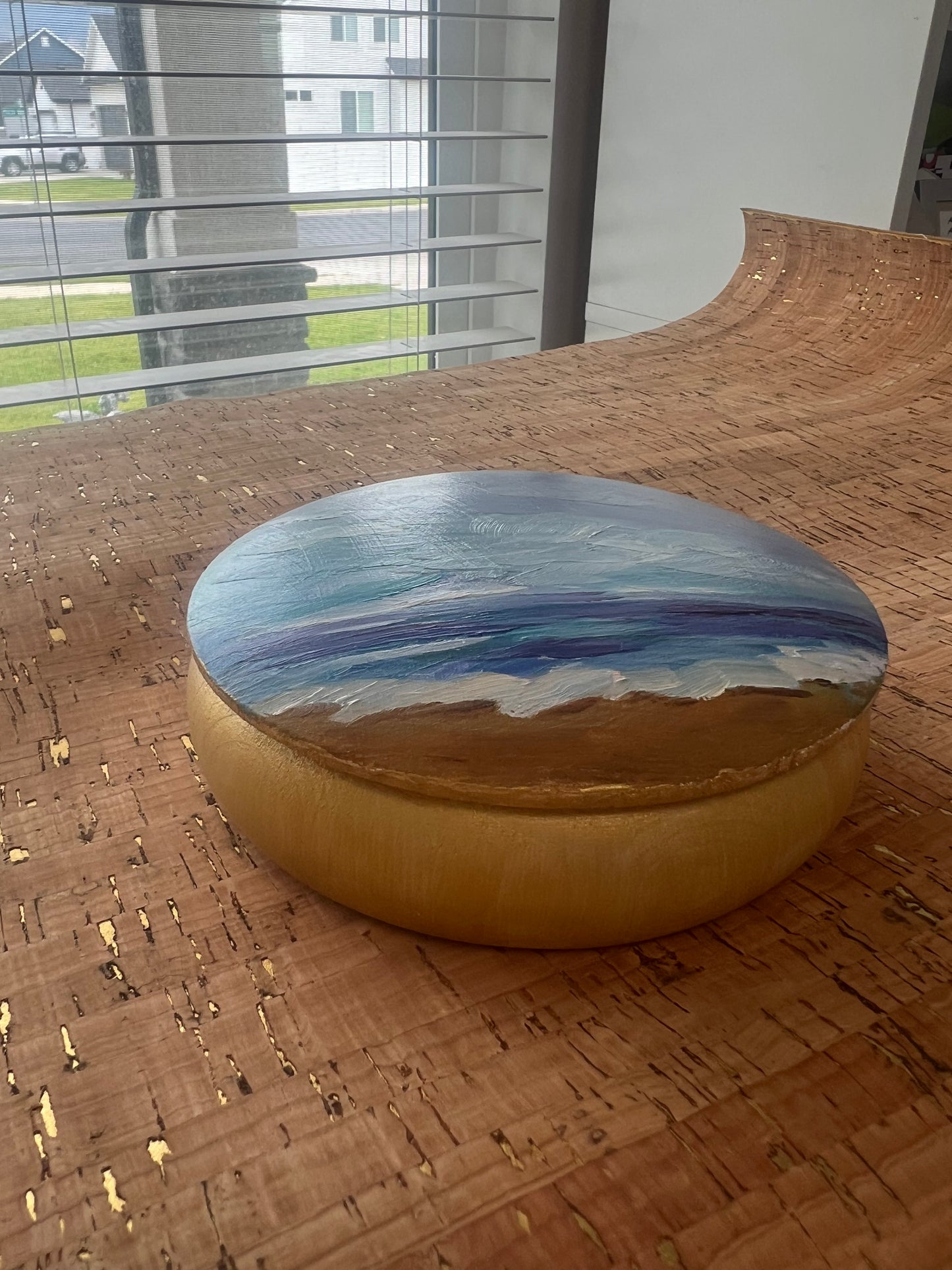 Blue Sea, Blue Skies Hand-Painted Box