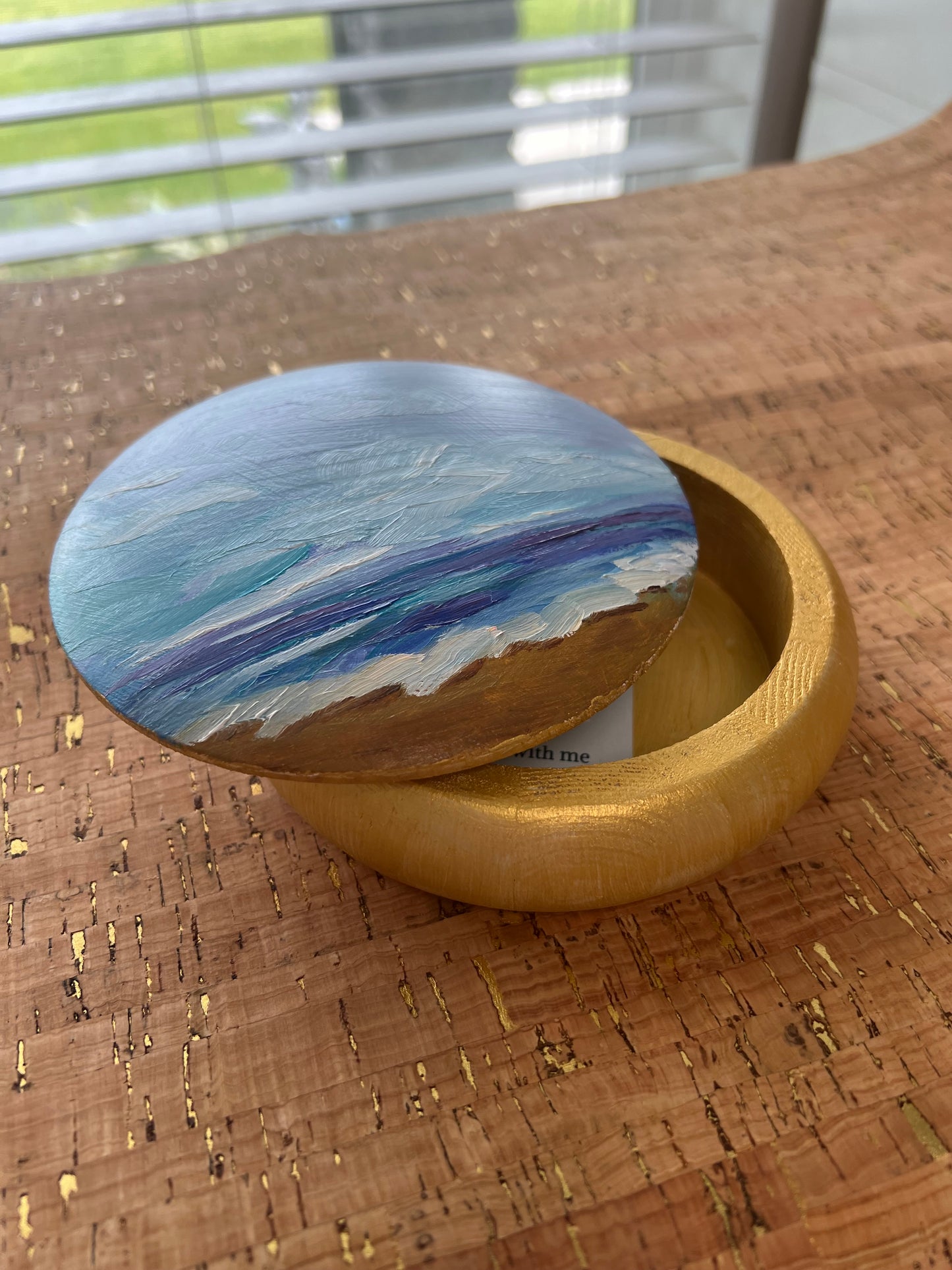 Blue Sea, Blue Skies Hand-Painted Box