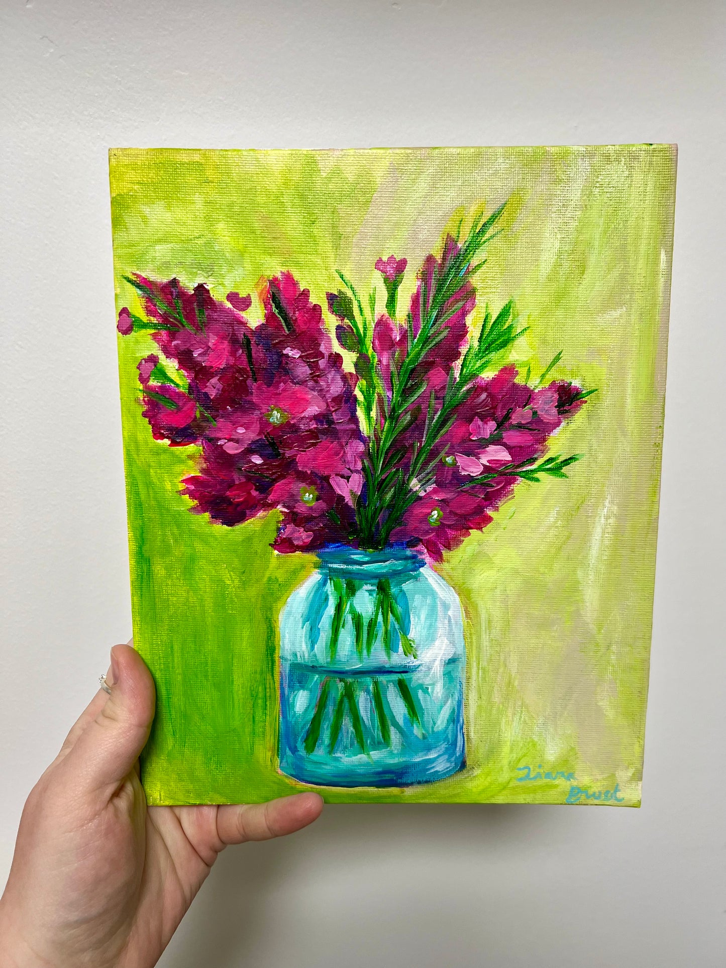 Kissed with Pink - Original Painting