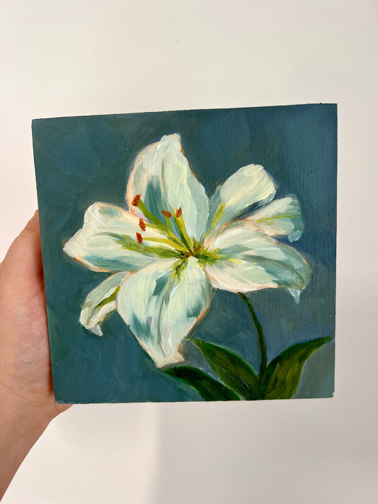 Lily in Bloom Original Painting