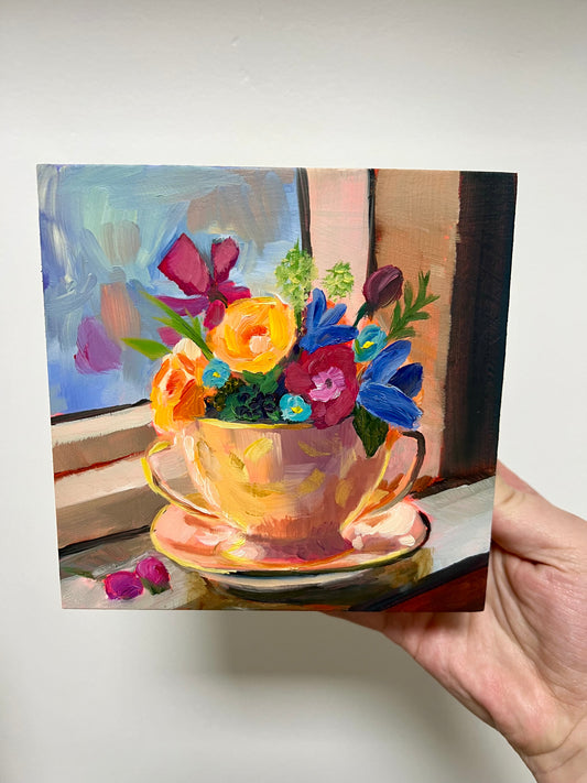 Tea with Grandma - Original Painting