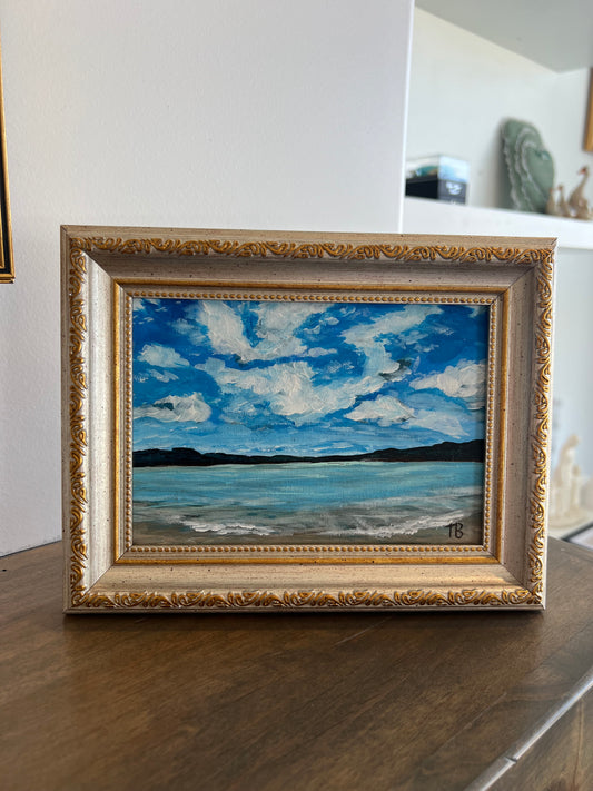 A Day at The Lake Original Painting