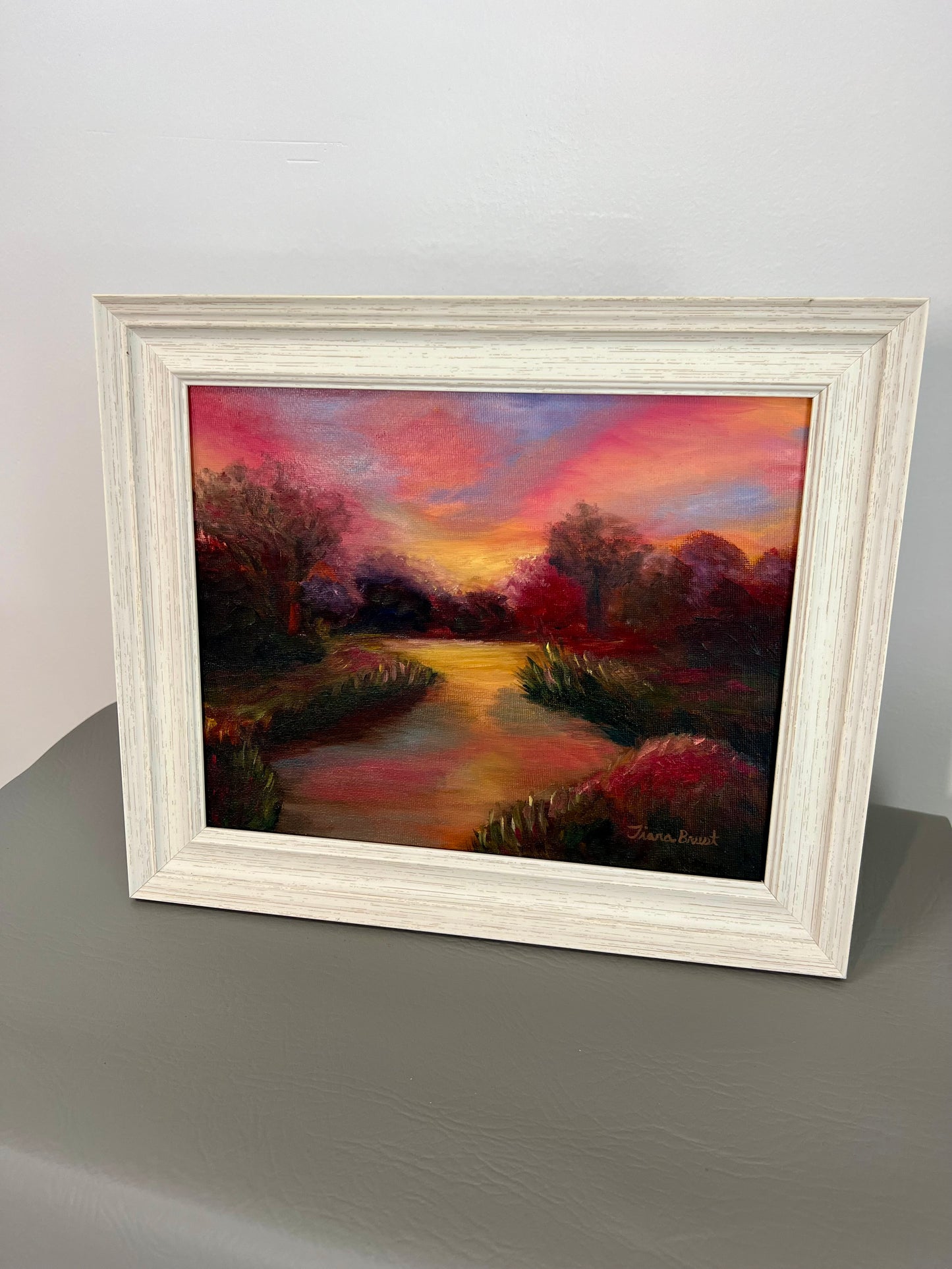 Romancing at Dusk Original Oil Painting