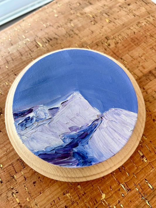 A Touch of Blue Hand-Painted Wooden Plaque