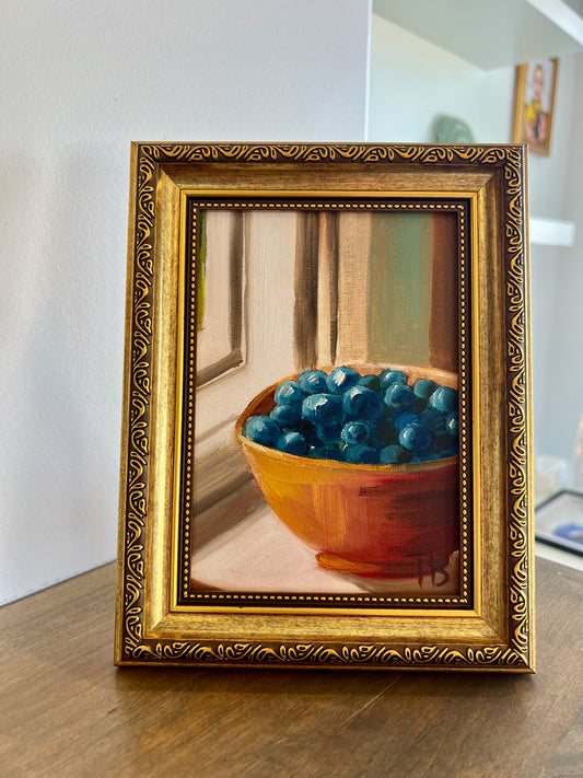 Sweet Blueberries Original Painting