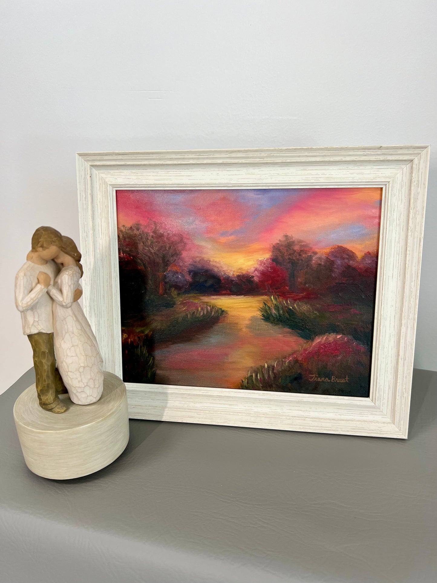 Romancing at Dusk Original Oil Painting