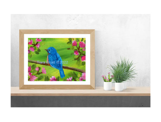 Blue Bird Art Print