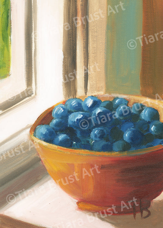 Sweet Blueberries Art Print