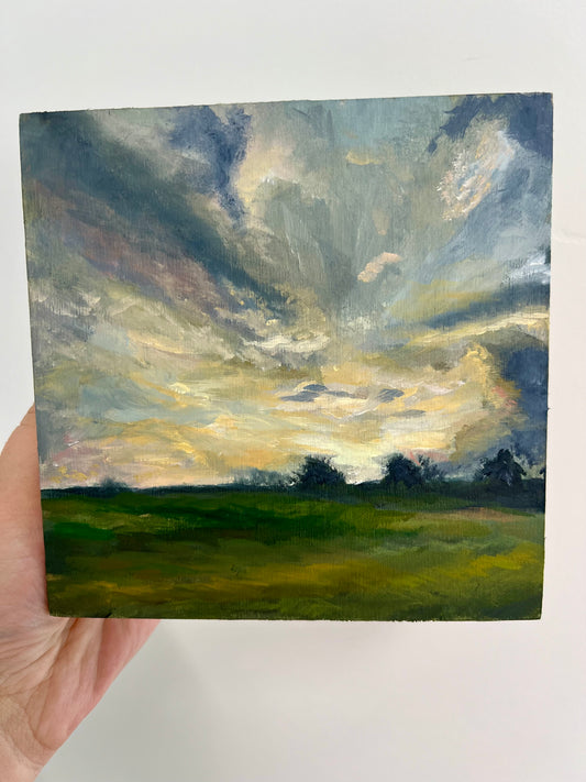 The Gold in Our Skies Original Oil Painting