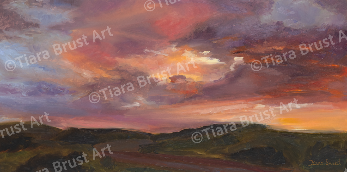 In The Glow, I Found You - Original Oil Painting