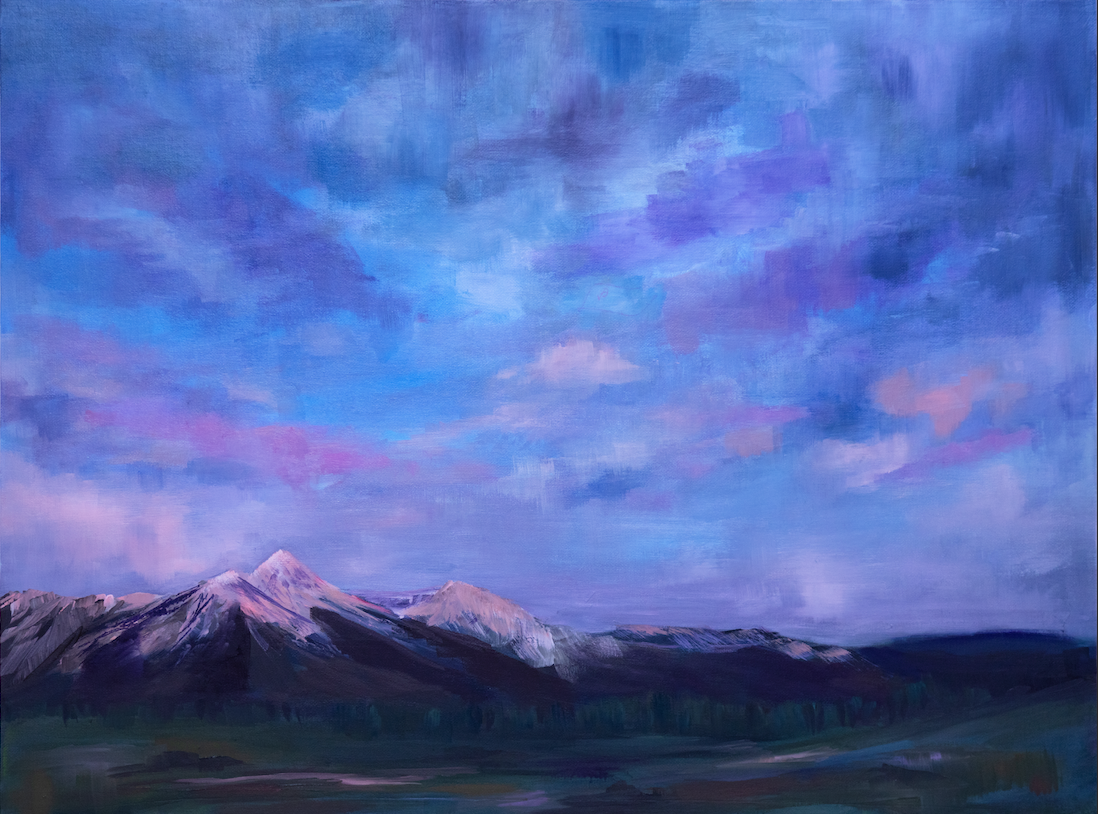 Blushing Mountains - Art Print