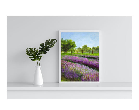 Fields of Lavender Art Print