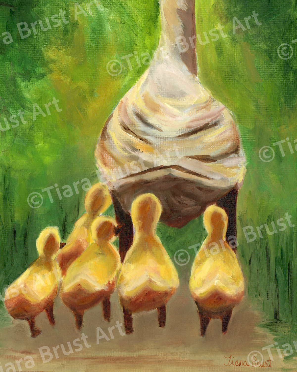 Right Behind Me Art Print