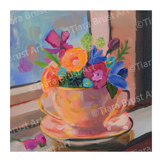 Tea with Grandma - Art Print